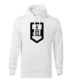 DRAGOWA army boy muški pulover s kapuljačom 320 g/m², bijeli