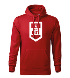 DRAGOWA army boy muški pulover s kapuljačom 320 g/m², crveni