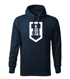 DRAGOWA muški army boy pulover s kapuljačom 320 g/m², tamnoplavi