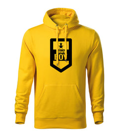 DRAGOWA muški army boy pulover s kapuljačom 320 g/m², žuti
