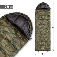 Pentagon Major vreća za spavanje 0°C/+10°C, camoGreen