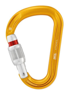 Petzl Attache HMS karabiner s kružnim presjekom i zaključavanjem, žuti