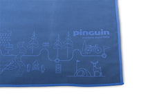 Pinguin Micro towel Map ručnik 40 x 40 cm, plavi