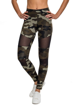 Urban Classics Tech Mesh ženske tajice, Woodcamo