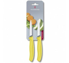 Victorinox Swiss Classic 2-dijelni set noževa s glatkom oštricom, žuti