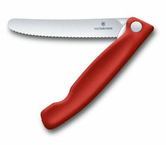 Victorinox Swiss Classic sklopivi nož za voće i povrće nazubljena oštrica, crveni