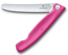 Victorinox Swiss Classic sklopivi nož za voće i povrće nazubljena oštrica, ružičasti