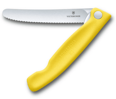 Victorinox Swiss Classic sklopivi nož za voće i povrće nazubljena oštrica, žuti