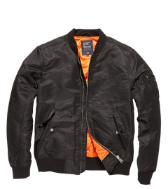 Vintage Industries Welder bomber prijelazna jakna, crna