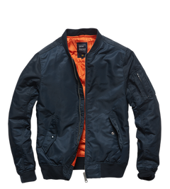 Vintage Industries Welder prijelazna bomber jakna, night sky tamnoplava