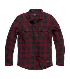 Vintage Industries Globe heavyweight flanelska košulja, crvena karirana