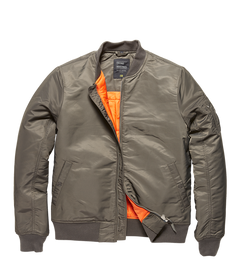 Vintage Industries Westford MA1 bomber jakna, Replica grey