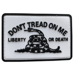 WARAGOD Don't Tread on me PVC našivak, bijeli