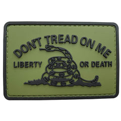 WARAGOD Don't Tread on me PVC našivak, zeleni