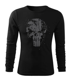DRAGOWA Fit-T Frank The Punisher majica s dugim rukavom 160 g/m², crna