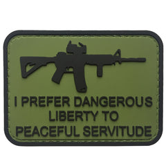 WARAGOD I prefer dangerous PVC našivak, zeleni