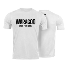 WARAGOD "Know Your Limits" kratka majica, bijela 160g/m2