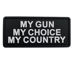 WARAGOD My Gun našivak PVC, crno-bijeli