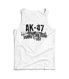 DRAGOWA Seneca muška majica bez rukava AK-47 160 g/m², bijela