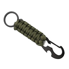WARAGOD Sanya paracord survival multifunkcionalni privjesak za ključeve 4 u 1 multifunkcionalni, zeleni