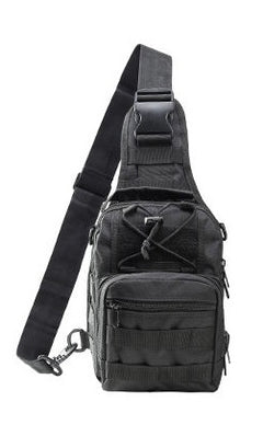 WARAGOD Soldat assault crossbody torba, crna