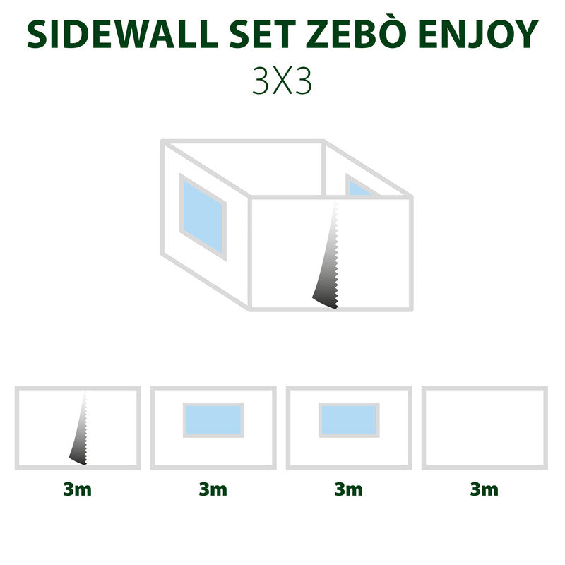Brunner Sidewall Set bočnih stijenki Enjoy/Pro 3x3