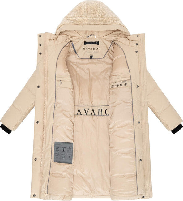 Navahoo Funkelteddy14 zimska jakna ženska, beige