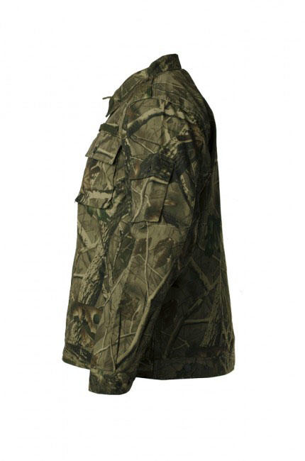 Loshan Leafy Real tree poljska bluza, tamna