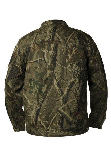 Loshan Leafy Real tree poljska bluza, tamna