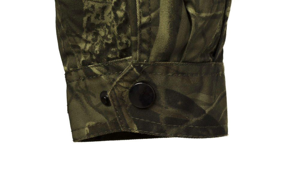 Loshan Leafy Real tree poljska bluza, tamna