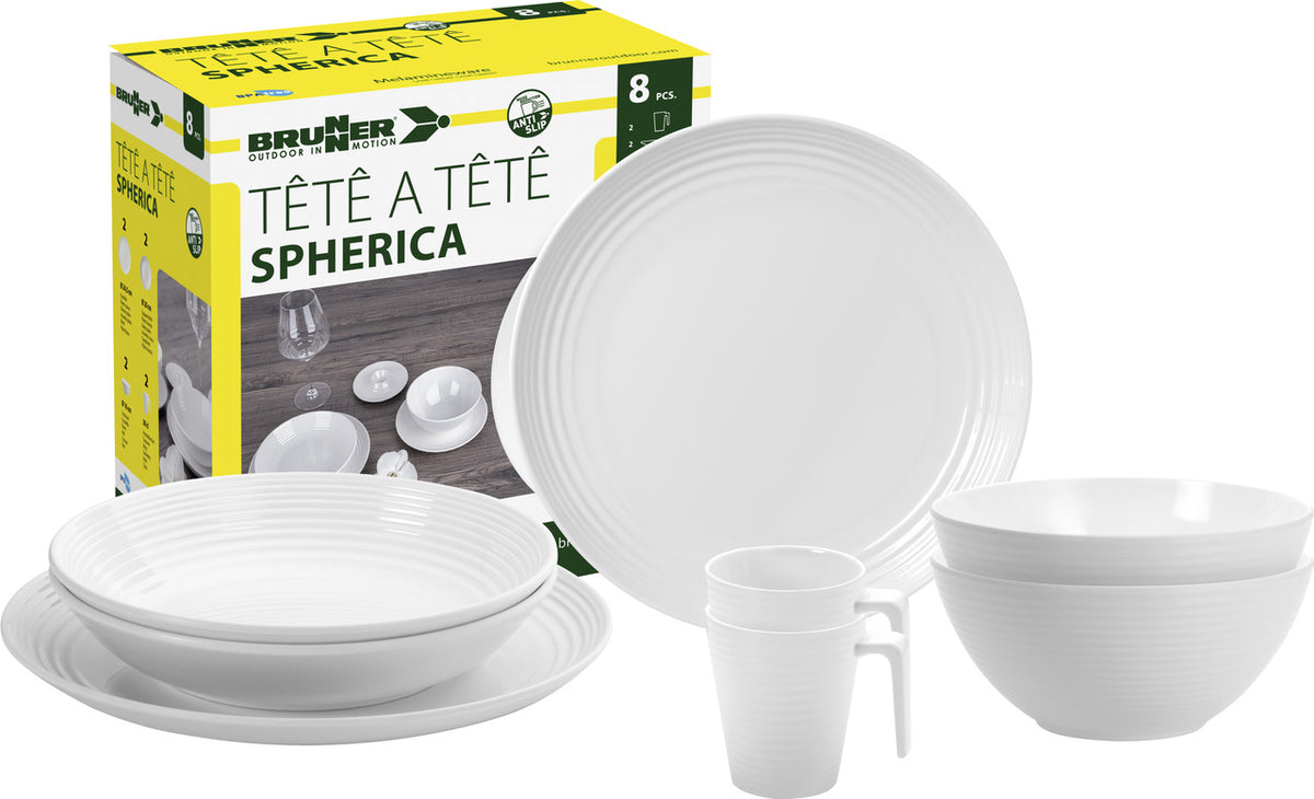 Brunner Spherica set kuhinjskog posuđa 8 kom, bijeli