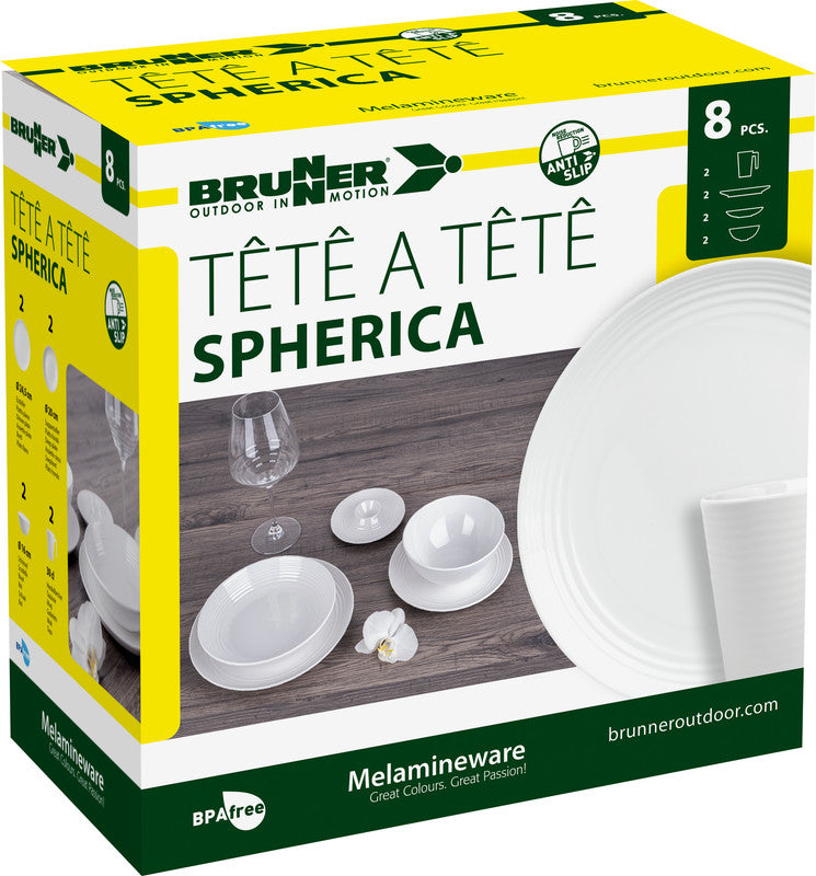 Brunner Spherica set kuhinjskog posuđa 8 kom, bijeli