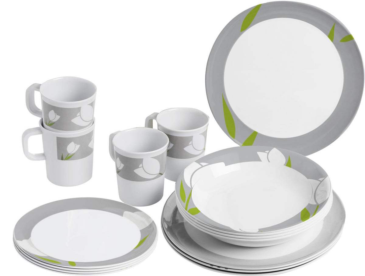 Brunner Melamine Set Tulip set kuhinjskog posuđa, bijeli