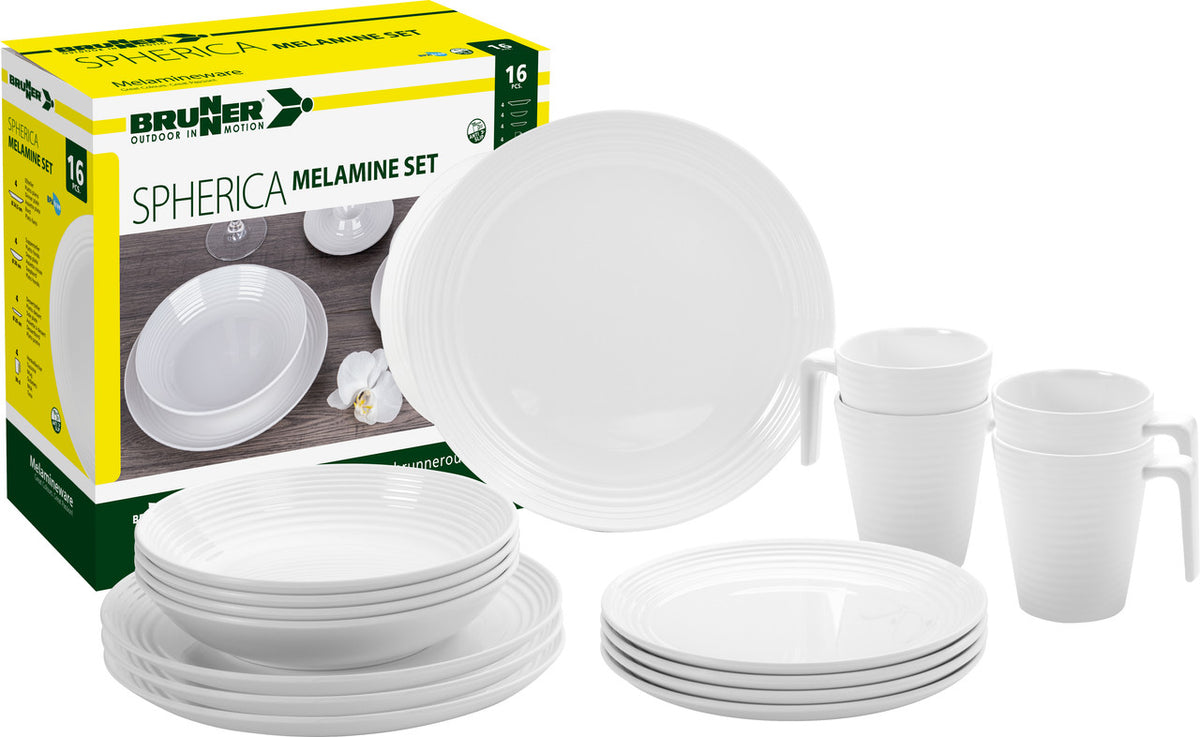 Brunner Spherica set kuhinjskog posuđa Melamine, bijeli