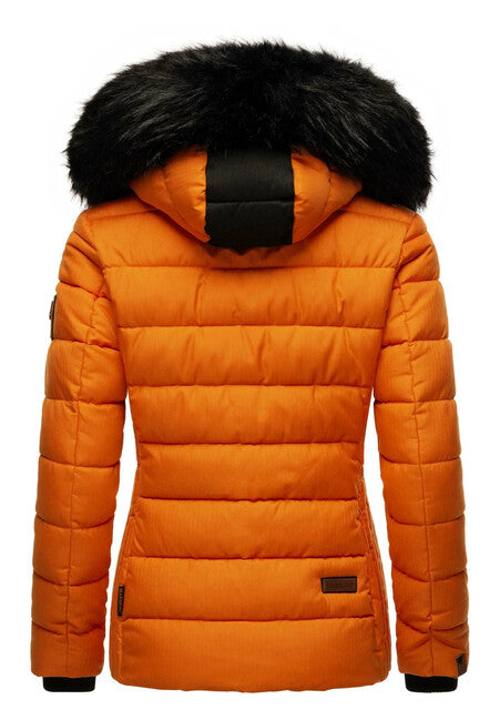 Marikoo Unique ženska zimska jakna s kapuljačom, Burnt orange
