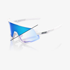 100% Glendale sunčane naočale Bastille LE, Pearl White Glitter, Blue Mirror Photochromic