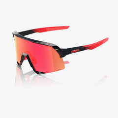 100% S3 Elly 24 LE sunčane naočale, Gloss Black Matte Red, HiPER Fire Red Mirror