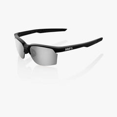 100% Sportcoupe sunčane naočale Matte Black, HiPER Silver Mirror Lens