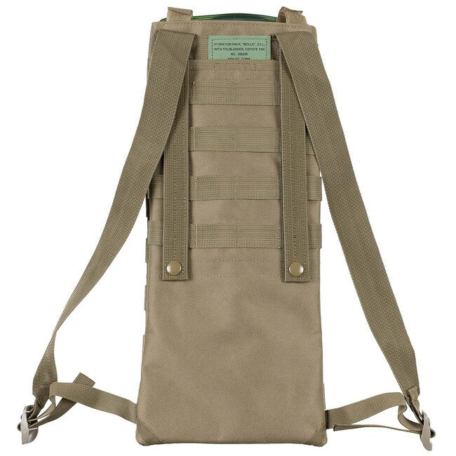 MFH MOLLE hidracijski sustav s TPU crijevom, 2,5 L, coyote tan