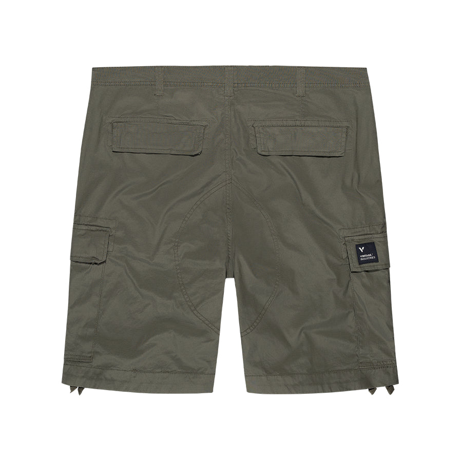 Vintage Industries Grid technické šortky, misty olive