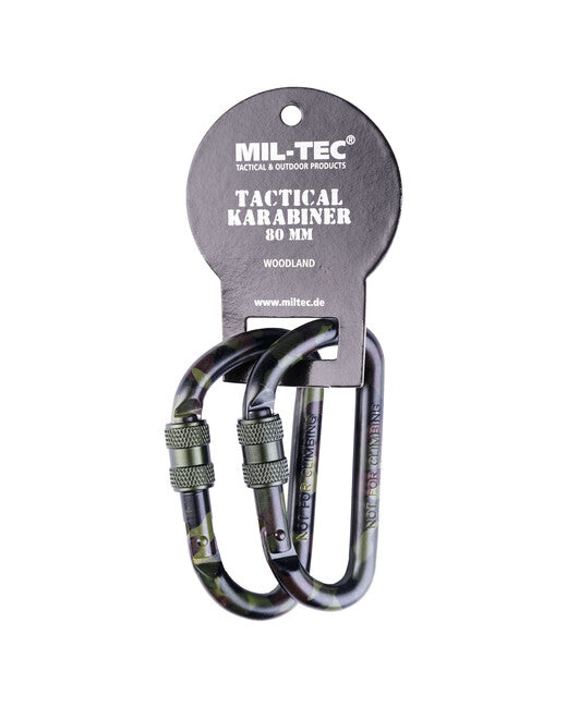 Mil-Tec taktički karabiner sa zatvaračem 80 mm, woodland, par