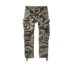 Brandit Pure Slim Fit hlače, maslinasto zelene