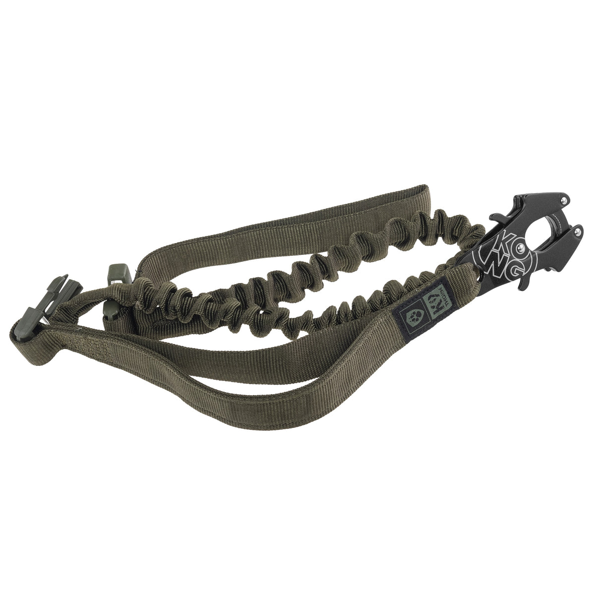 K9 Thorn Kong Frog vodítko s tlmičom, olivové, 272 cm