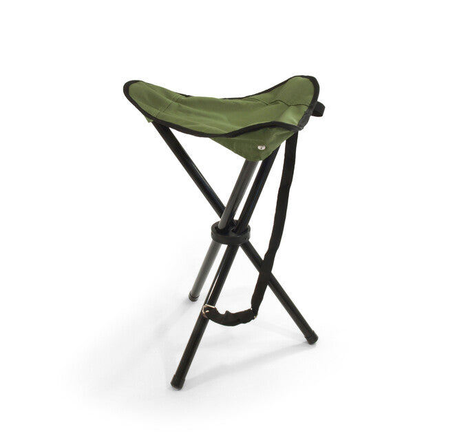 BasicNature Travelchair tronožna stolica, zeleni čelik