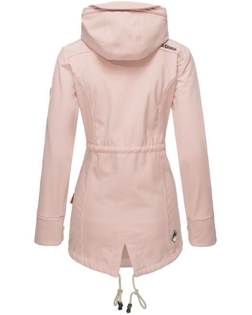 Marikoo ZIMTZICKE ženska softshell jakna zimska s kapuljačom, ružičasta