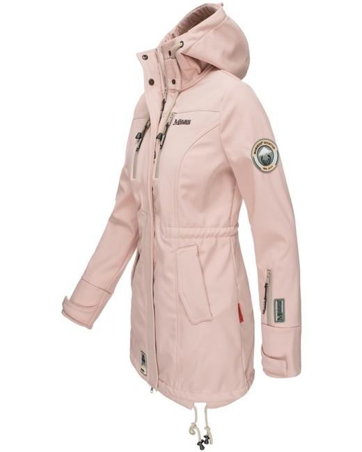 Marikoo ZIMTZICKE ženska softshell jakna zimska s kapuljačom, ružičasta