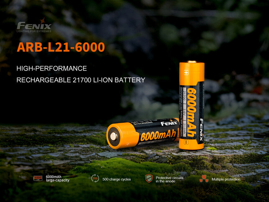 Fenix 21700 punjiva baterija Li-Ion, 6000 mAh