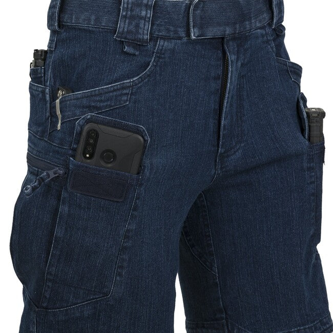 Helikon-Tex UTS kratke taktičke hlače 11" Denim Stretch, Marine Blue