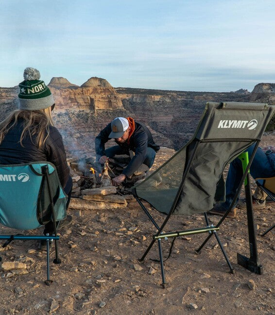 Klymit Ridgeline kratka kamping stolica, plava