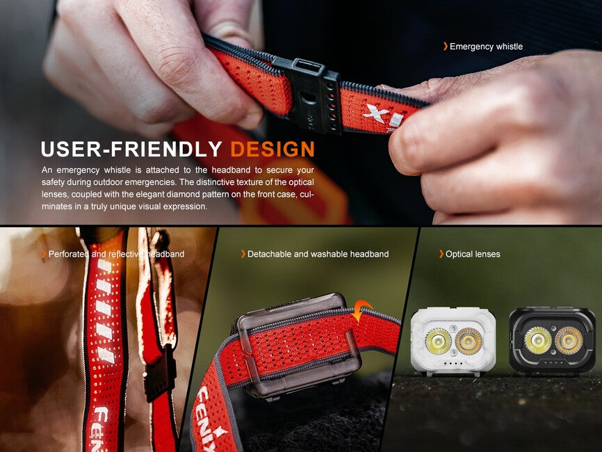 Fenix HL18R-T V2.0 punjiva naglavna svjetiljka, crna